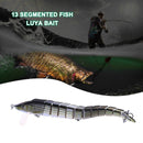 23cm 46g Simulation Fishing Lures Artificial Wobbler 13 Segments Bait (B) Newly