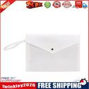 Women Felt Solid Color Envelop Bag Large Capacity Clutch Bags (White)