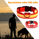 Luminous Anti Lost Glow Harness Dog Necklace Night Leash Collar (Red M) Newly