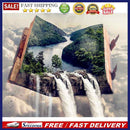 5D Diamond Painting Kit DIY Waterfall Landscape Full Round Drill Home Decorat