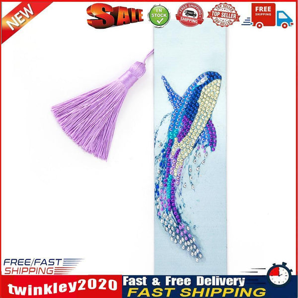 Special Shaped 5D DIY Cartoon Diamond Painting Bookmark (Dolphin - AA245) Newly