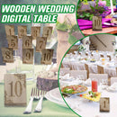 1-10 Rustic Wooden Wedding Table Numbers Decors Country Wedding Table Decor`