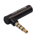 90 Degree Right Angled 3.5mm Male to Female Adapter Connector Plug (2pcs)