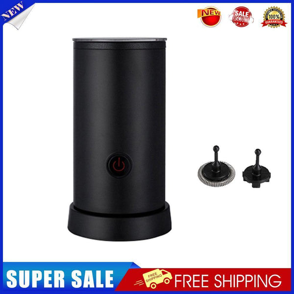 Automatic Milk Frother Electric Hot Cold Coffee Foamer Maker (Black EU)