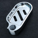 ABS Chrome Portable Base Bracket Adjustable Shower Head Holder Slide Clamp