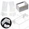 Wall cabinet fixing accessories Invisible Cabinet hanging parts Hanging code