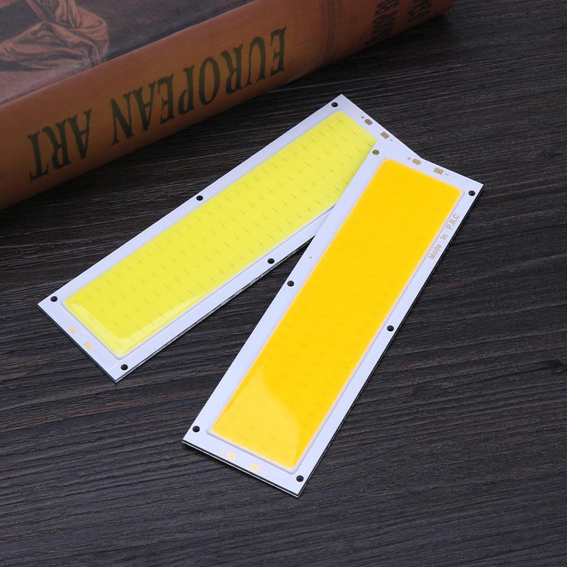 5pcs 12V 10W COB Panel Light LED Strip Light Lamp Bulb 120X36mm Warm