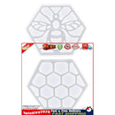 Coaster Molds - 2pcs Bee Honeycomb Tableware Mats Silicone Hexagon Molds Newly