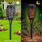 12 LED Flame Torch Light Solar Garden Plug-In Decor Lighting Lamp (4pcs) Newly