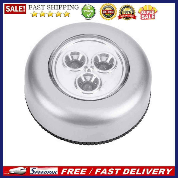 3 LED Emergency Car Roof Ceiling Reading Light Touch Cabinet Closet Trunk Lamp