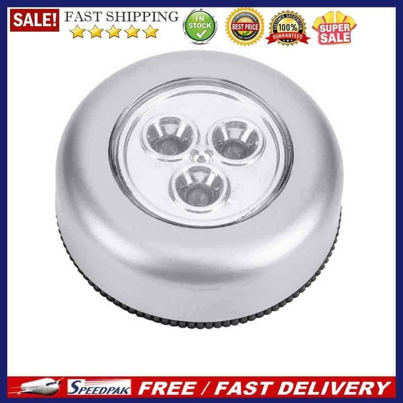 3 LED Emergency Car Roof Ceiling Reading Light Touch Cabinet Closet Trunk Lamp