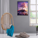 11CT Full Cross Stitch Dusk Cherry Tree DIY Printed Wall Art Crafts Home Decor