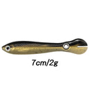 5pcs Luminous Loach 7cm 2g Lures Sinking Artificial Soft Fishing Bait (C) Newly