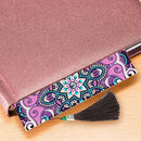 2pcs 5D DIY Diamond Embroidery Leather Book Marks Mosaic Tassel Diamond Pai