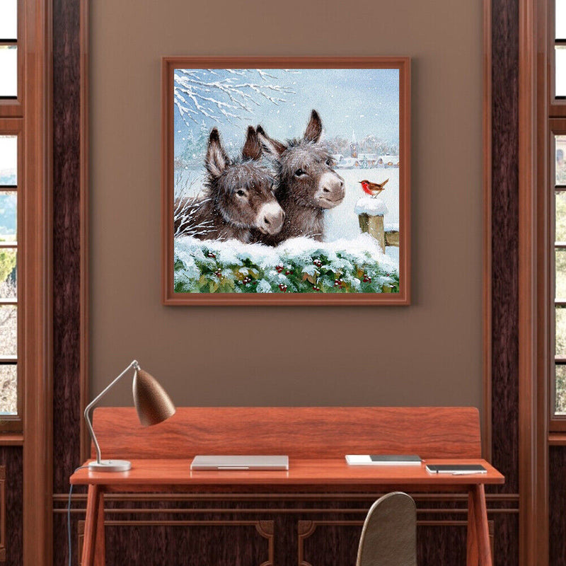 Diamond Painting 5D Full Round Drill Mosaic DIY Donkey Bird Kit Bedroom Decor