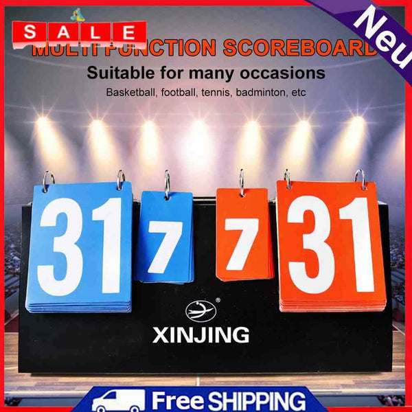 00 00 ~ 99 Flip Scoreboard 4 Digit Volleyball Football Basketball Plastic Score