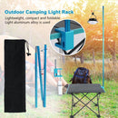 Portable Camping Pole Lamp Stand Folding Picnic Hanger Light Bracket Holder