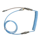 Coiling Mechanical Keyboard Aviation Connector Type-C USB Coiled Aviator Wire