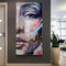 Half Face Oil Paint By Numbers Kits DIY Handpainted on Canvas Wall Art Gift