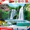 Painting By Numbers Kit DIY Flower Waterfall Canvas Oil Art Picture Craft