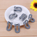 10pcs Save Space Mini Non Slip Flocking Hanger Hook Connection On