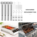 4pcs Telescopic Grill Inflamer Tube Grill BBQ Pipe Replacement Accessories