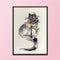 Ink Cat Building DIY Cotton Thread Partial Cross Stitch DIY Handmade Needlework