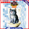Cute Cat Oil Paint by Numbers Hand Painted Frameless Picture Home Ornament Kit