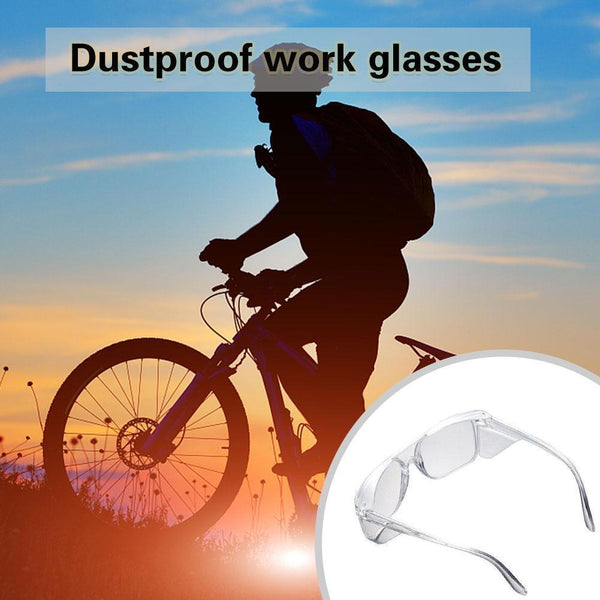 Safety Glasses Goggles Clear Lens Eyewear Eye Protection Work Dustp S9V7