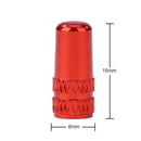 Aluminum Alloy Bicycle Tire Gas Nozzle Valve Cap Cycling Dust Cover (Red) Newly