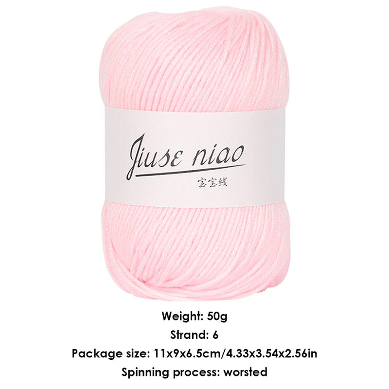 50g/roll 6-strand Cotton Yarn for Crochet Knitting DIY Thread Material (02)