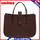Autumn Winter Felt Female Solid Color Tote Bag Women High Capacity Shopper Bag