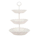 3 Tier Standing Fruit Vegetable Basket Bowl Rack Stand Embosse w/Handle H0M6