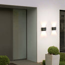 2x Solar Wall Lamp Outdoor Balcony Fence Path Garden Decor (White 4LED) Newly