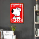 Weatherproof Retro Animal Sign Iron Painting Wall Drawing Template (Dog)
