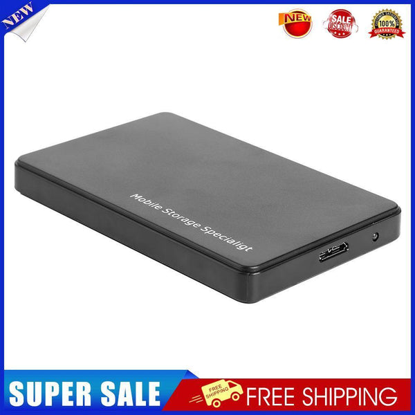 2.5 inch USB 3.0 Hard Disk Enclosure 6Gbps HDD SSD External Case (Black)