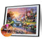 DIY Full Drill Square Diamond Painting Village Bridge Mosaic Kit (FC011)