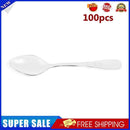 100pcs Milk Tea Smoothie Spoons PS Hard Plastic Disposable Fruit Cakes Scoop