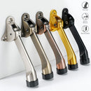 Home Bathroom Zinc Alloy Bedroom Door Stopper Rubber Buffer Doorstop Kick Down