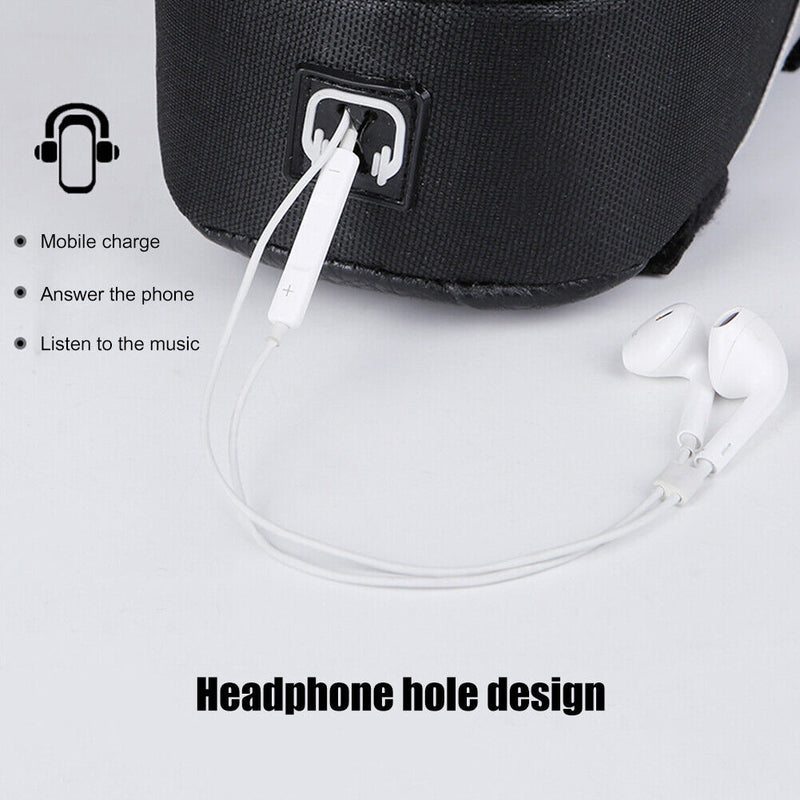 MTB Bike Bag Front Top Tube Touch Screen Mobile Phone Holder Case (Blue) Newly