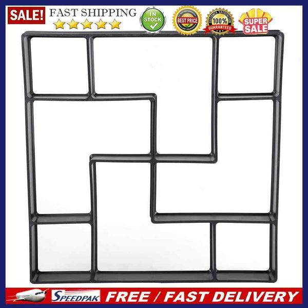 Garden Pavement Mold DIY Manually Paving Cement Concrete Brick Mould (9)