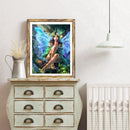 Micolot Butterfly Fairy 5D DIY Diamond Round Rhinestone Embroidery Paintings Artcraft for