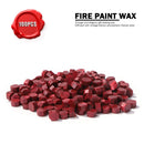 100pcs Octagon Red Seal Wax Beads Stamp Beaded for Letter (Sauce Red) Newly