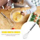 3pcs Handheld Manual Stainless Steel Egg Beater Mixer Whisk Kitchen Tool