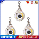 3x Fishing Lure Trap Light LED Underwater Eye Shape Squid Bait Lamp (White)