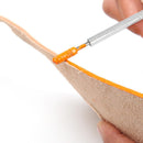 Dual-purpose 2 Brass Head Leather Edge Oil Gluing Dye Pen Paint Roller Tool