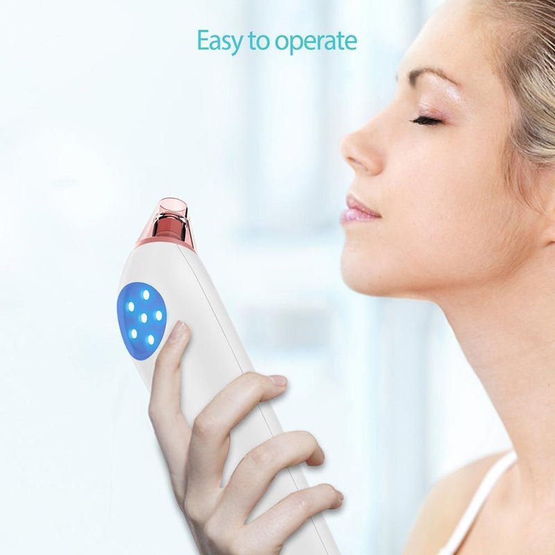 Facial Pore Vacuum Suction Blackhead Remover Face Acne Cleansing Cleaner