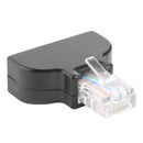 RJ45 Ethernet Male Plug to 8-Pin AV Screw Connector Adapter for CCTV Digital DVR
