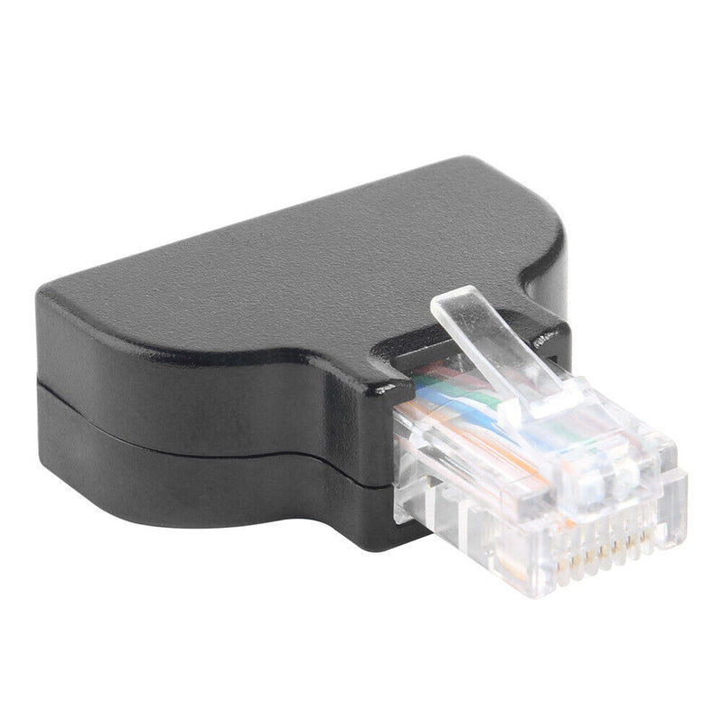 RJ45 Ethernet Male Plug to 8-Pin AV Screw Connector Adapter for CCTV Digital DVR