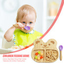 Baby Dining Plate Anti-fall Toddler Tableware Set Children Feeding Bowl Spoon